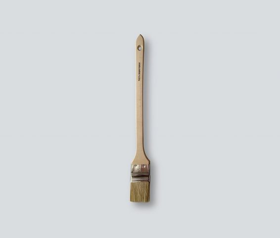 Кисть радиаторная 1" (25 мм), светлая щетина, деревянная ручка 750-025