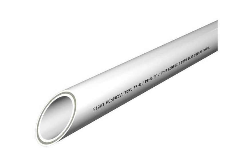 Труба полипропиленовая арм.стекловолокном  ф63х8,6 SDR 7.4 PN 20 (20)  Хлыст 4 метра