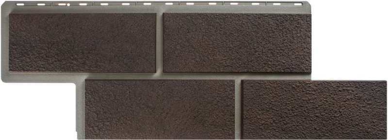 Фасадная панель «Камень неаполитанский» (коричневый) 1,25х0,45 м (10)