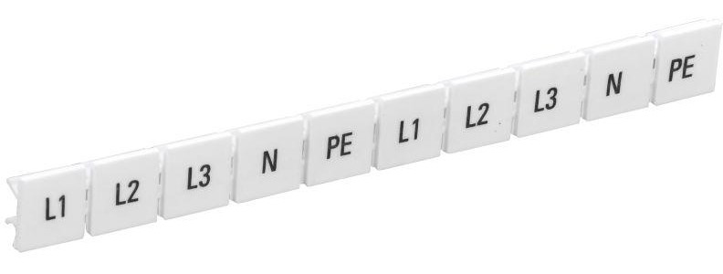 Маркеры для КПИ-10кв.мм с символами "L1; L2; L3; N; PE" IEK