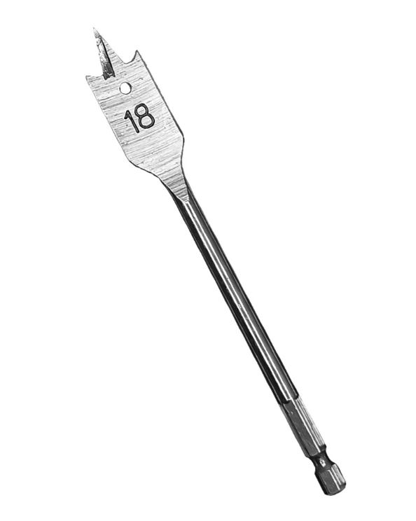 Сверло перовое по дереву 18*152 мм 6 гранный хвостовик VERTEXTOOLS
