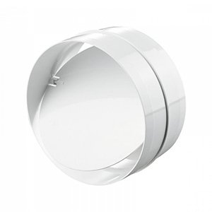 Соединитель круглых каналов с обратным клапаном d125 т/у (12,5СКПО)