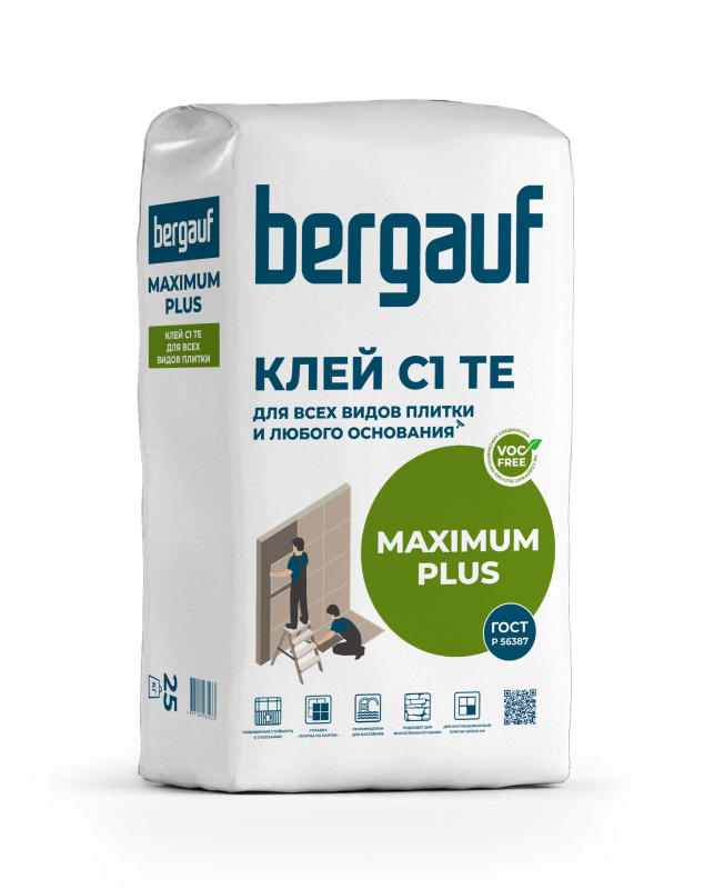 Bergauf Keramik Maximum Plus Клей для всех видов плитки, 25 кг (56)