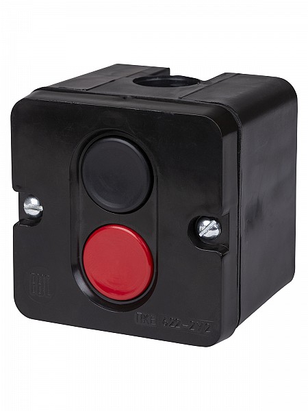 Пост кнопочный ПКЕ 722 У2, красная и черная кнопки, IP54 TDM