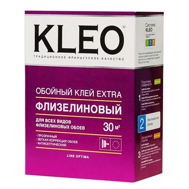 Клей KLEO EXTRA 35, для флизелиновых обоев 250гр (20) 