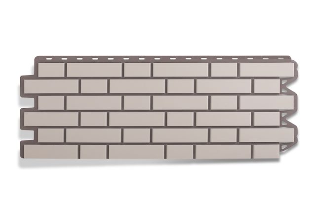 Фасадная панель «Кирпич клинкерный» (белый) 1,22х0,44 м (10)