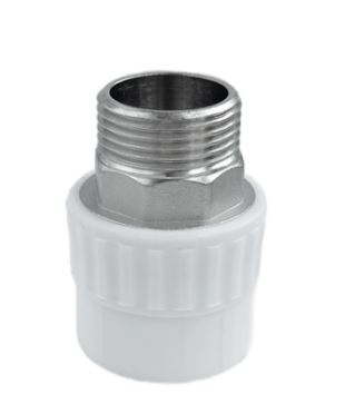 Муфта полипропиленовая с НР 50 x 1 1/2" под ключ Valfex