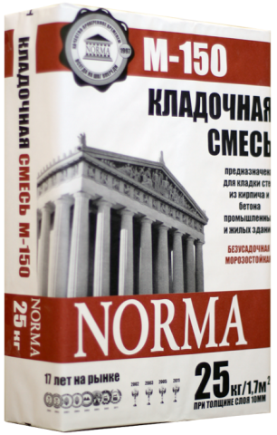 Кладочная смесь NORMA  м-100, 25кг (48)
