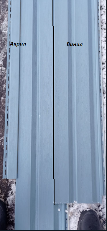 Сайдинг акриловый серо-голубой Т-01 3660*230мм (Канада+ Премиум) (20шт)