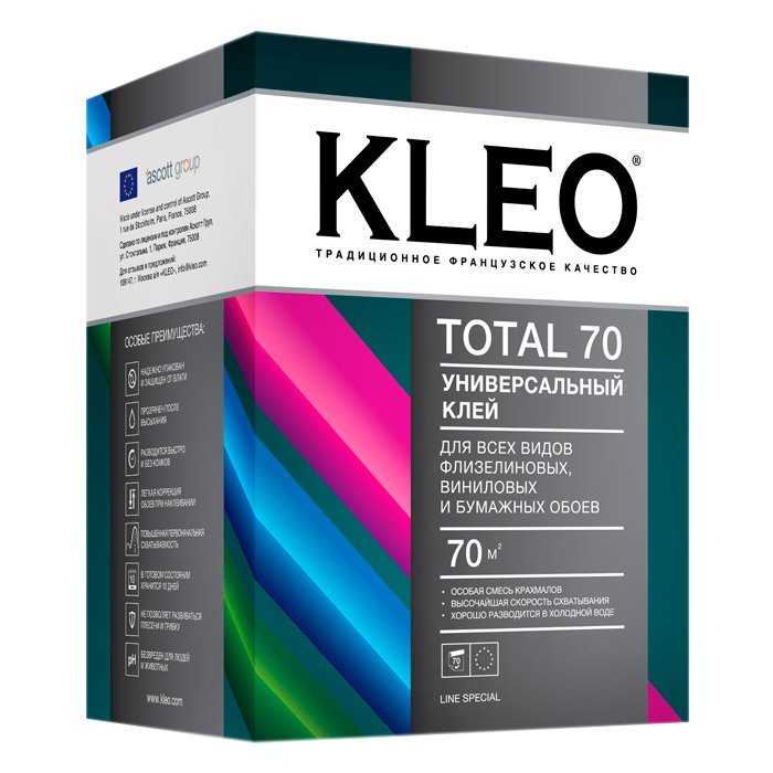 Клей KLEO TOTAL 70 Универсальный 70м2 500гр.(12)