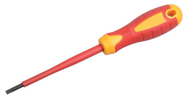 Отвертка шлицевая 6.5*150 мм диэлектрическая КРАТОН 2 09 04 016