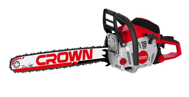 Бензопила CROWN CT20200-18 1800Вт/2.4л.с., 45см/18", EasyStart