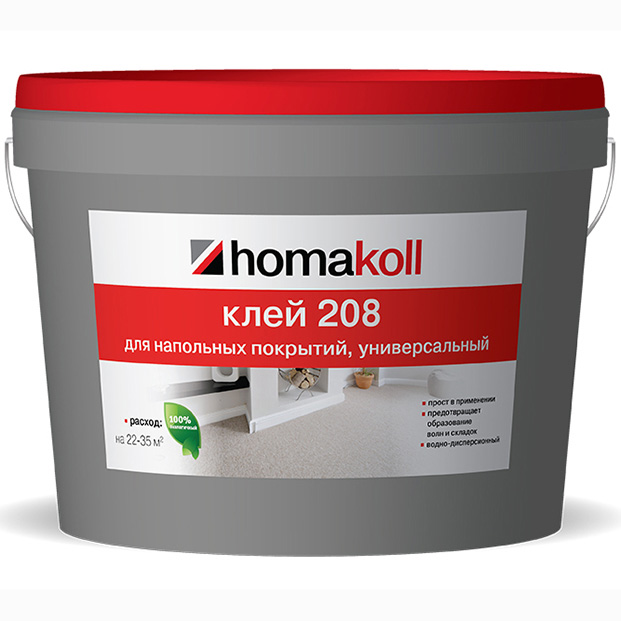 Клей Хомакол 208 универсальный для напольных покрытий 10л (14кг)