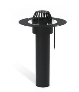 Воронка кровельная с листвоуловителем PLASTFOIL VORTEX 450*110
