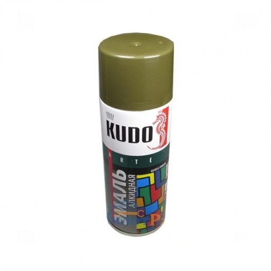 Эмаль универсальная KUDO KU-1005 хаки (12) RAL 6014