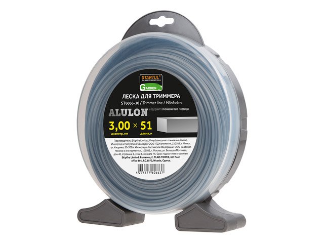 Леска STARTUL GARDEN 3,0 мм L 51 м квадрат, с доб алл.