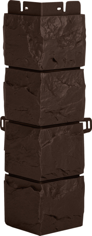 Угол наружный камень Фагот ЭКО (коричневый) 0,45*0,13м (10шт)