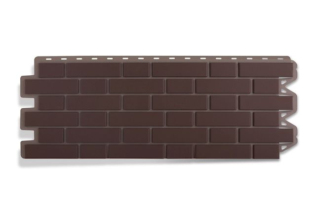 Фасадная панель «Кирпич клинкерный» (коричневый) 1,22х0,44 м (10)