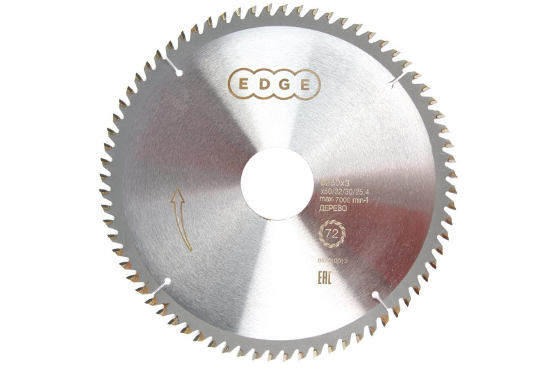 Диск пильный по дереву 250*72*50/32/30/25,4 E EDGE by PATRIOT 810010012T