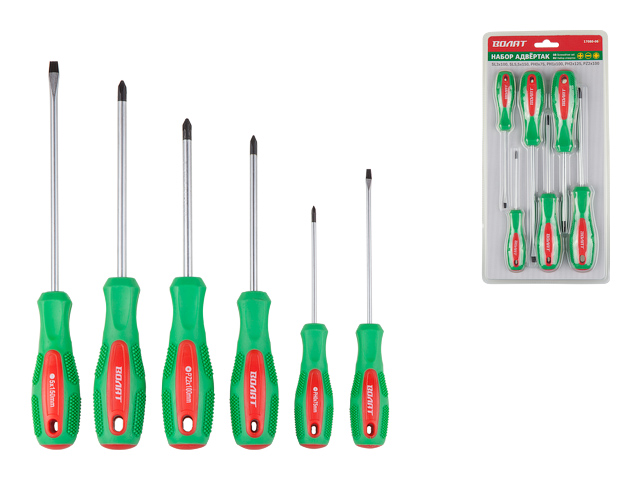 Набор отверток 6 штук ВОЛАТ 17080-06