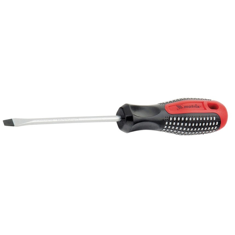 Отвертка Fusion SL8,0*150 мм CrV 3-х компонентная рукоятка anti slip Matrix 11425