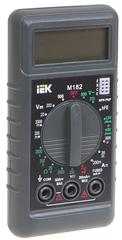 Мультиметр цифровой Compact M182 IEK (упак.100/1)