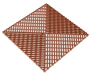 Решётка с дополнительным обрамлением 400х400х18 (коричневый)