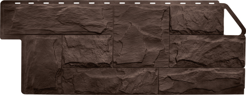 Фасадная панель Гранит (коричневый) ЭКО 1,01*0,45м (10шт)