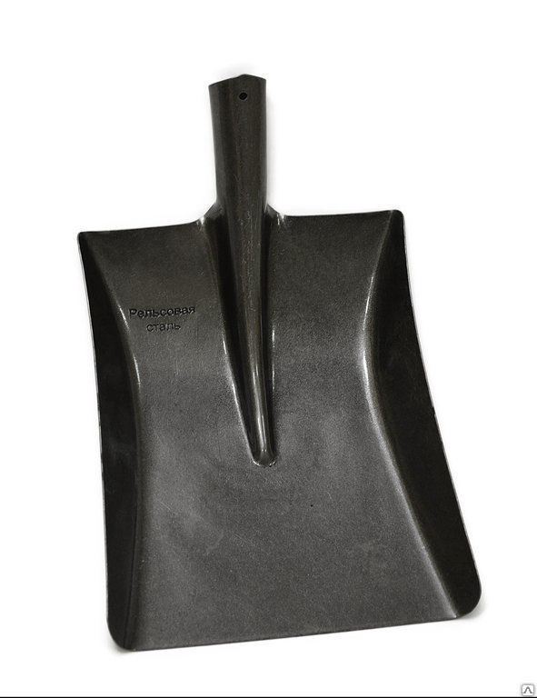 Лопата совковая рельсовая сталь без черенка песочная, квадратная// ЛСП// БРОНЯ