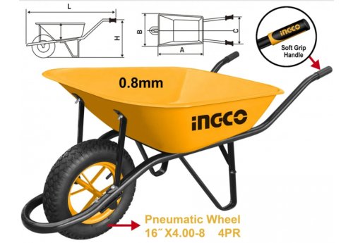 Тачка 130 кг INGCO HHWB64008