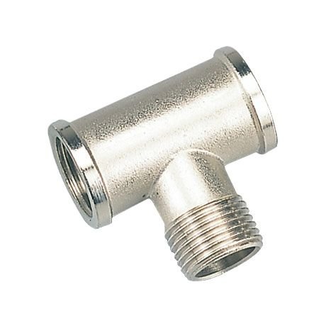 Тройник  3/4''ВР x 3/4"НР x 3/4"ВР  никель "LD Pride" (20)