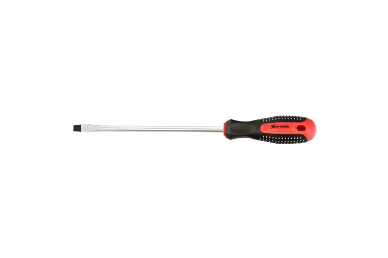 Отвертка Fusion SL8,0*200 мм CrV 3-х компонентная рукоятка anti slip Matrix 11426