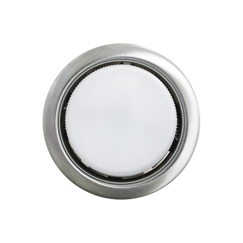 Светильник точечный Основания GX53, Сатин хром, РР, диаметр наружный 106мм