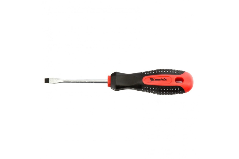 Отвертка Fusion SL5,0*75 мм CrV 3-х компонентная рукоятка anti slip Matrix 11417