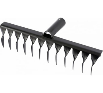 Грабли 12 витых зубьев без черенка 300 мм СИБРТЕХ 61740 Россия