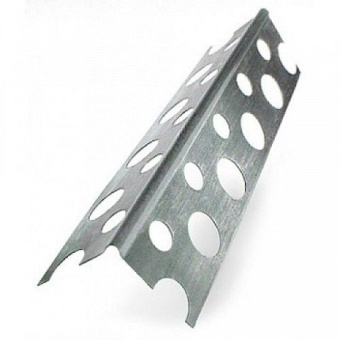 Профиль угловой оцинкованный перфорированный 20x20x3000 мм, 0,3 мм