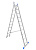 Лестница LadderBel 2х10 ступеней алюминиевая двухсекционная (2.76/4.86м)
