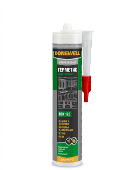 Герметик DoneWell силиконовый санитарный прозрачный 260мл