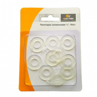 Прокладка  1/2 силикон (в блистере 10 шт) (50) Прокладка  1/2 силикон (в блистере 10 шт) (50)