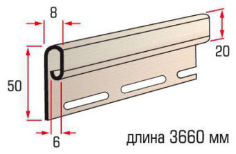 Планка финишная фисташковая Т-14 3660мм КАНАДА Плюс Престиж ХХ