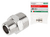 Соединение наружная резьба 3/8"*наружная резьба 1/2" сталь ECO