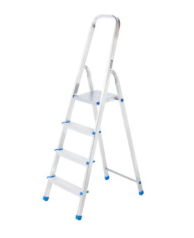 Стремянка LadderBel 4 ступени, алюминиевая