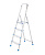 Стремянка LadderBel 4 ступени, алюминиевая