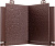 Угол добора для откоса коричневый 0,16*0,19м