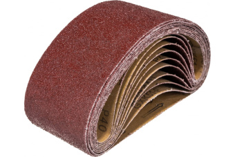 Лента шлифовальная 75*457 мм Р40 бесконечная 10 штук Matrix 74205