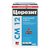Клей для керамогранита и крупно форматной плитки ЦЕРЕЗИТ СМ 12, 25 кг Клей для керамогранита и крупно форматной плитки ЦЕРЕЗИТ СМ 12, 25 кг