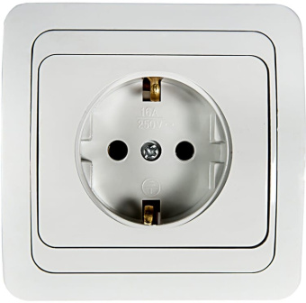Розетка СП 1-мест. з/к белая 2028-W CLASSICO ASD  (упак.200/10)