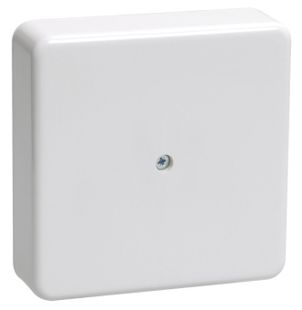 Коробка распаячная нар.монт. 75х75х28 белая (с контактной группой) КМ41216-01 (упак.80/80)