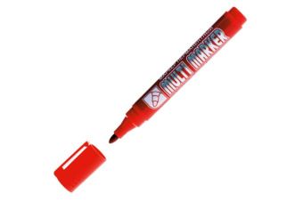 Маркер перманентный КРАСНЫЙ 3 мм Multi Marker Crown