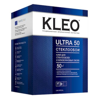 Клей KLEO ULTRA 50 для стеклообоев и флизелиновых обоев 500гр